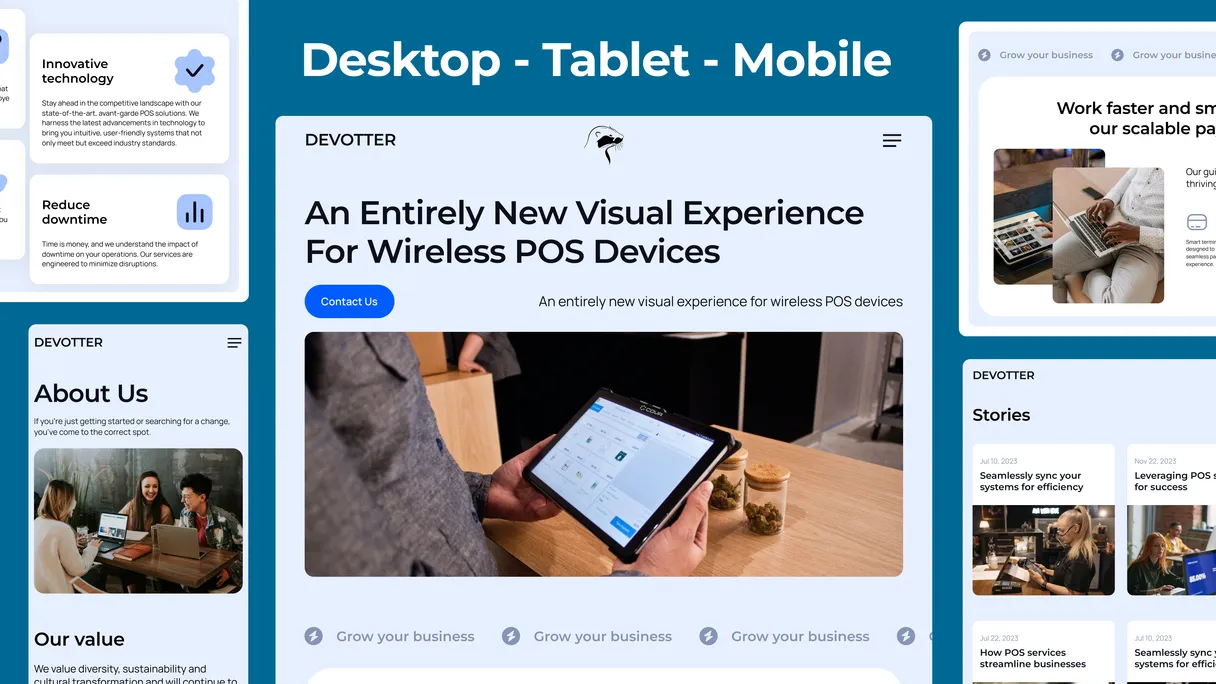 Your website should load fast, look great, and work reliably. We use modern tools like Astro and Tailwind to build sites that outperform typical WordPress setups - without the maintenance headaches. Our web development approach focuses on performance, SEO optimization, and user experience to help your business grow online.